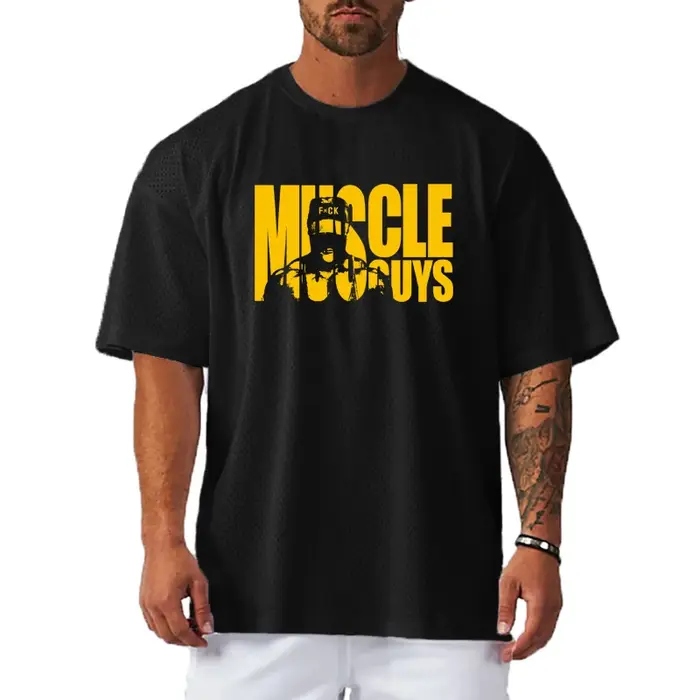 T-shirt à manches courtes en maille de Polyester pour hommes