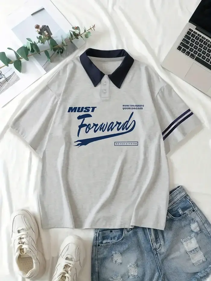 Polo de golf décontracté graphique Los Angeles 91
