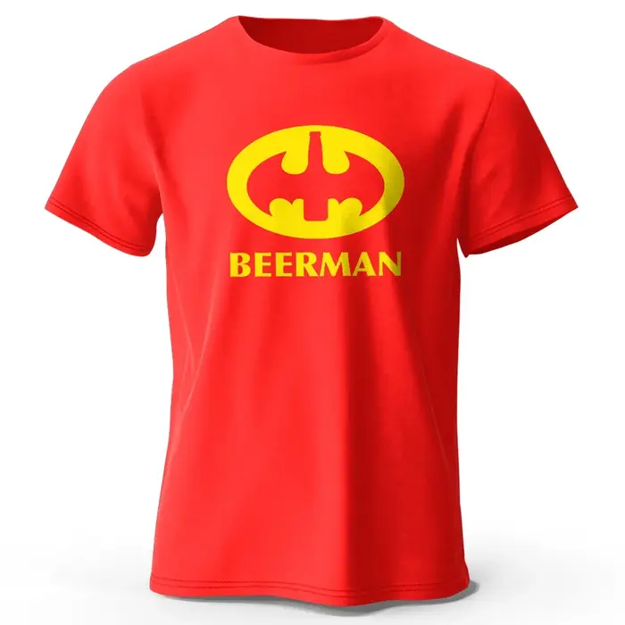 T-shirt imprimé Beer Man pour hommes