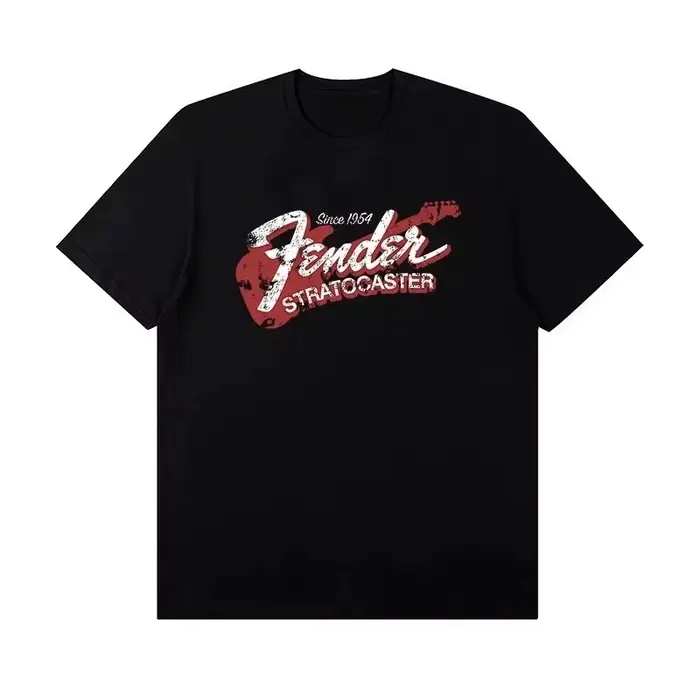 Fender EST 1946 T-shirt avec logo vintage pour hommes et femmes