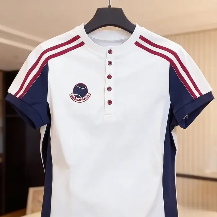 T-shirt de tennis preppy pour femme