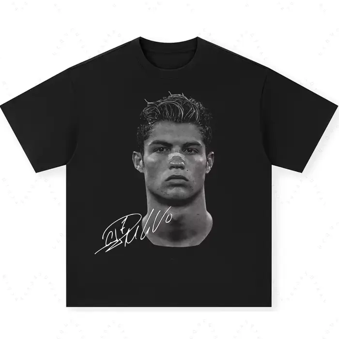 T-shirt en coton à manches courtes imprimé Neymar Star du football américain pour hommes et femmes