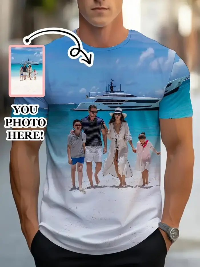 T-Shirts personnalisables pour Couples été décontracté col rond manches courtes