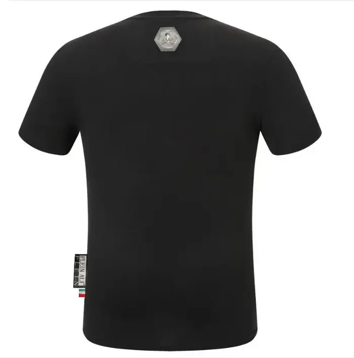 T-shirt ras du cou en pur coton avec biscuits pour hommes