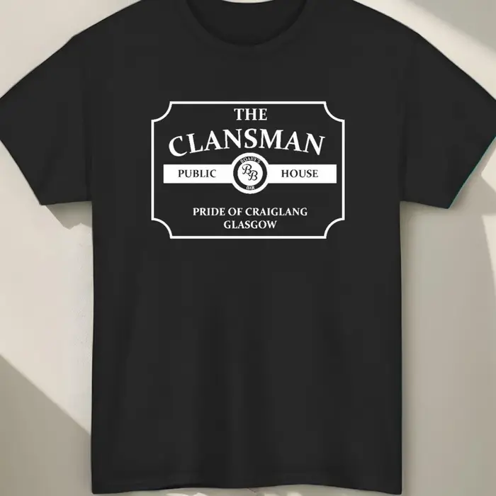 T-shirt pour hommes Still Game Clansman Pub