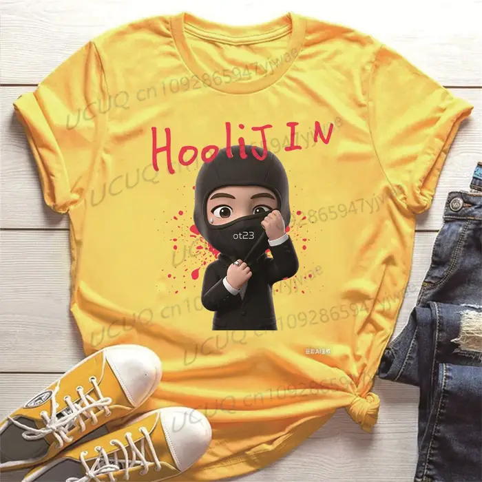 T-shirt de concert Kpop, T-shirt inspiré de Hooligan Fun, cadeau coréen pour fans Kpop, haut en coto