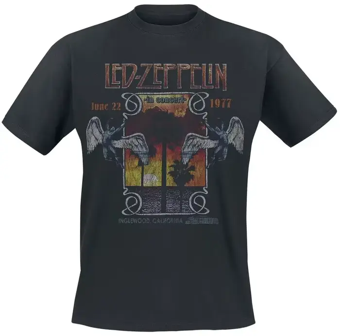 T-shirt avec logo et symboles Led Zeppelin