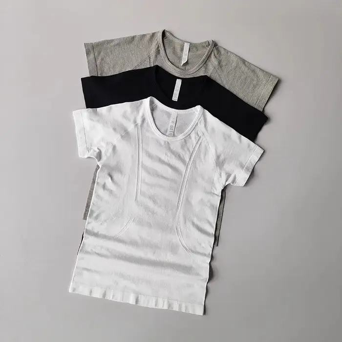 Femmes Yoga haut sans couture Sport t-shirts chemise de Fitness vêtements