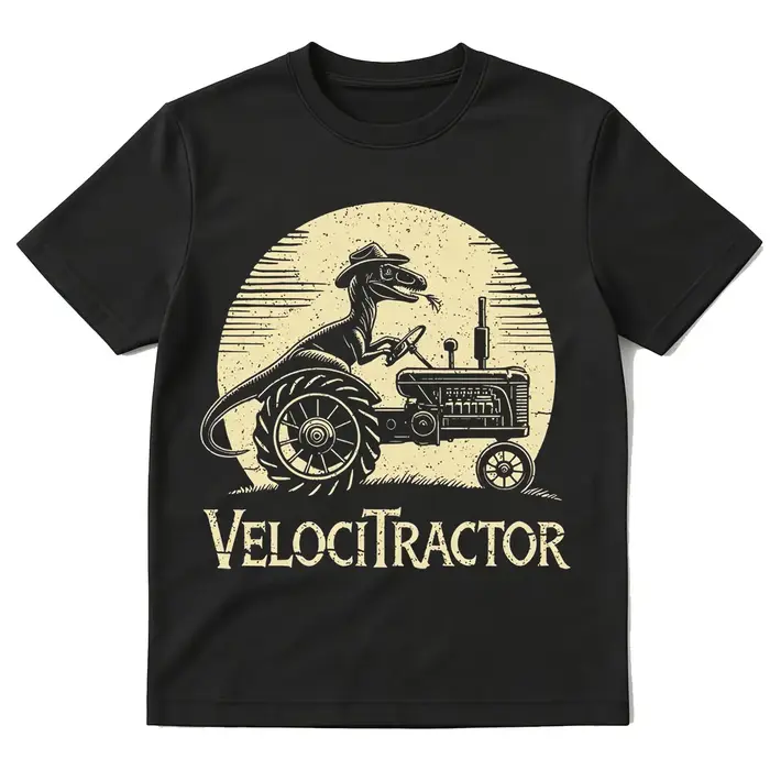 T-shirt graphique VelociTractor drôle pour hommes et femmes, vêtements à la mode, T-shirts Harajuku 