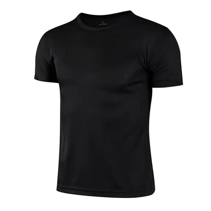 T-Shirt à Manches Courtes pour Homme, Haut Blanc Décontracté, Solide, vaccage Rapide, Gym, Basketbal