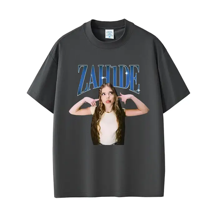 Chanteur Zahide imprimé graphique T-shirts hommes femmes mode décontracté coton à manches courtes