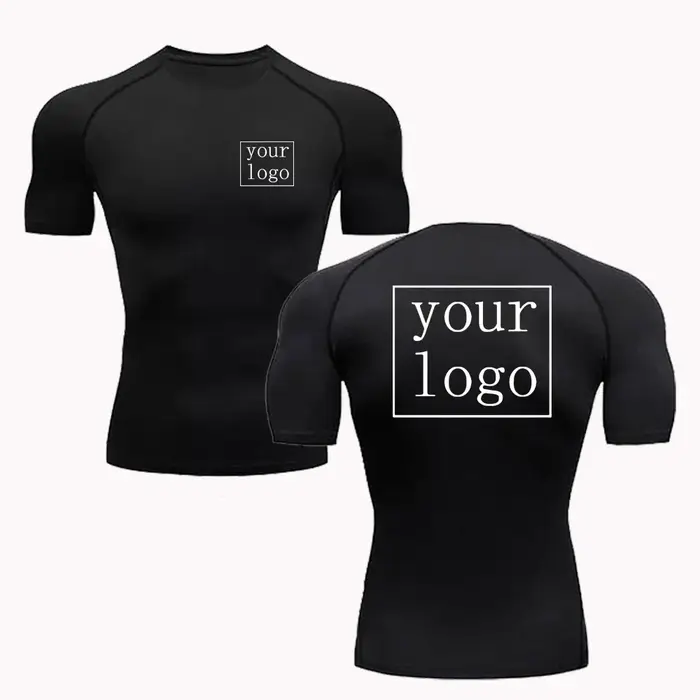 T-shirt de compression personnalisé pour hommes et femmes
