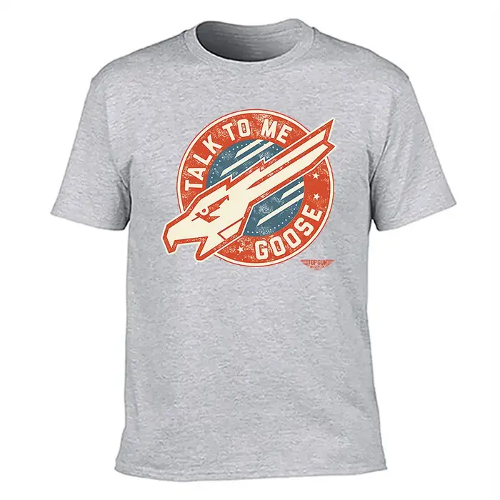 T-shirt en coton pour homme avec motif Top Gun Maverick Talk To Me Goose
