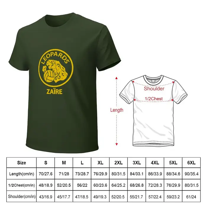Zaire Leopards-T-shirt de football rétro pour hommes