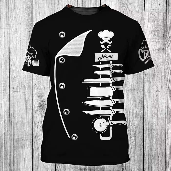 T-shirt unisexe Chef Works imprimé en 3D
