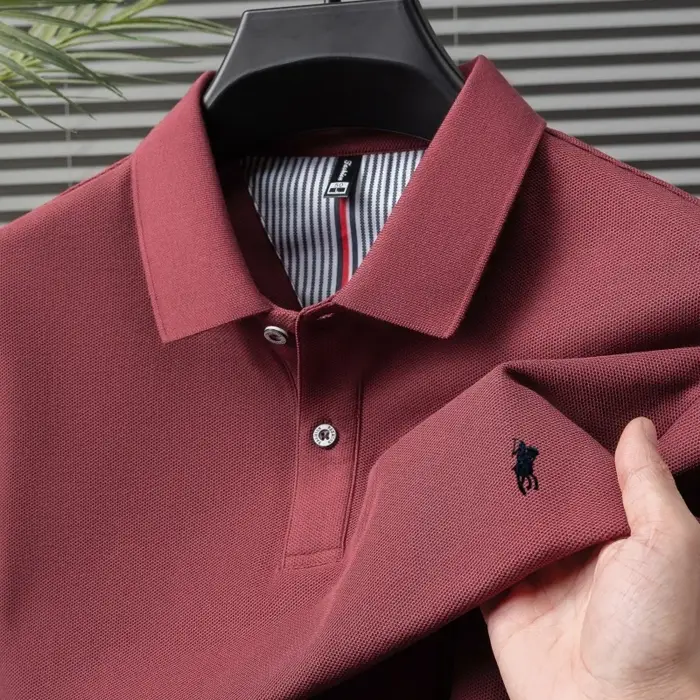 100% coton marque de luxe manches courtes polo shirt hommes nouveau classique pony broderie été T-shirt haut de gamme mode décontracté Paul top