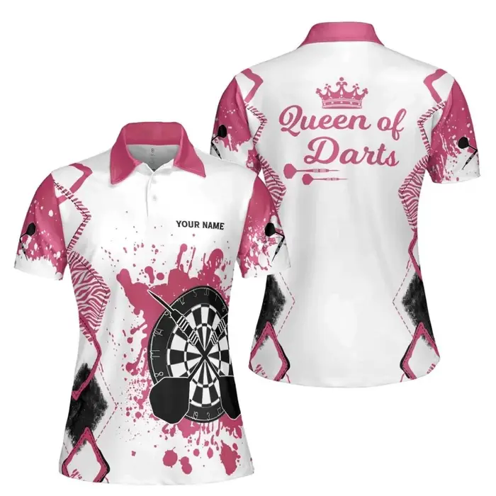 Polo à motif géométrique coloré pour femmes