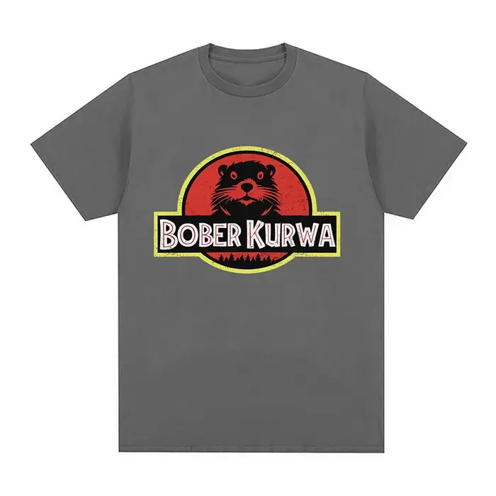 Bober Kurwa Bobr drôle Meme graphique T-shirt hommes femmes mode Hip Hop manches courtes T-shirts amples 100% coton