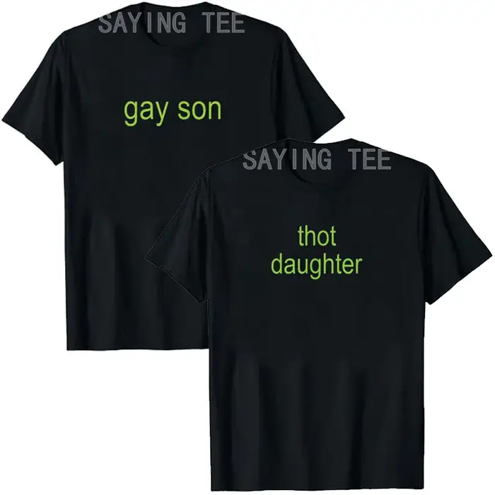 T-Shirt à Manches Courtes avec Lettres Humoristiques Imprimées