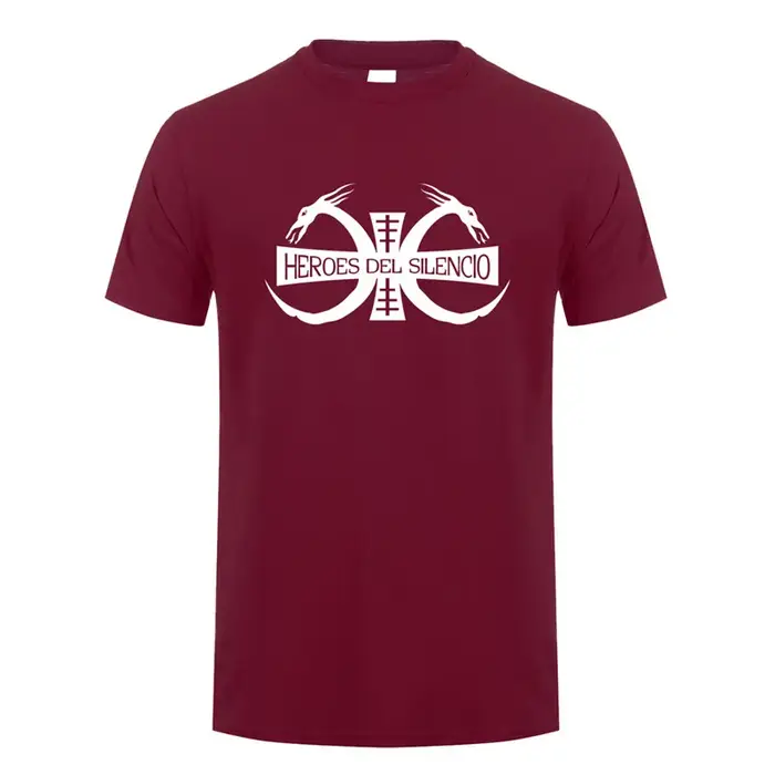 Heroes Del Silencio Rock Band Logo T-Shirts à manches courtes coton décontracté Mans Hip Hop t-shirt LH-266