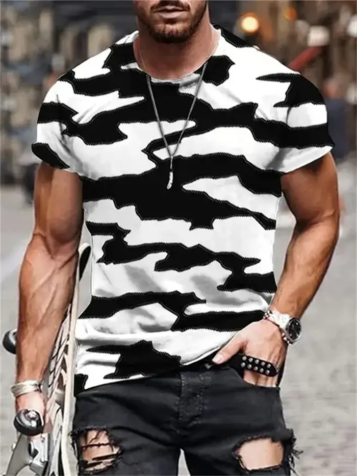 T-shirt pour homme à imprimé ancre nautique
