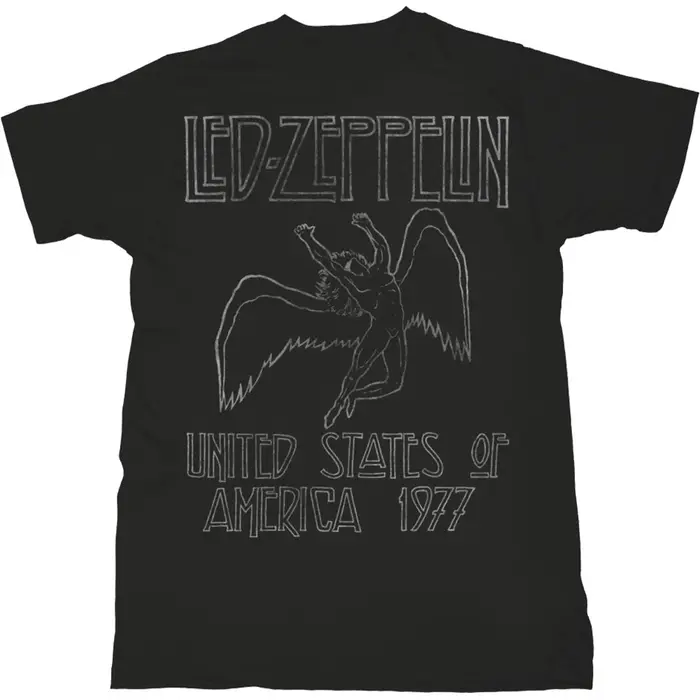 T-Shirt Photo Led Zeppelin Band en coton pour hommes et femmes, Streetwear d'été