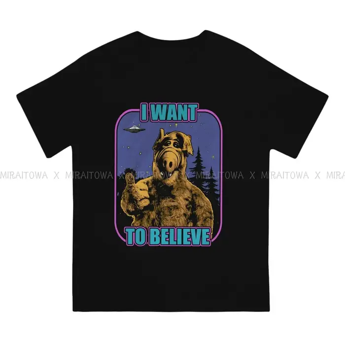 ALF la série animée t-shirt créatif pour hommes je veux croire