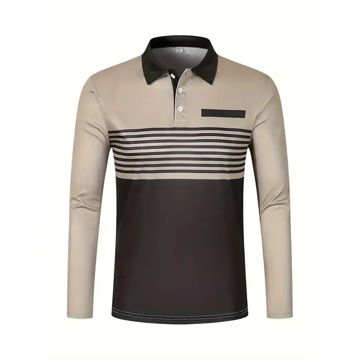 Polo à manches longues pour homme