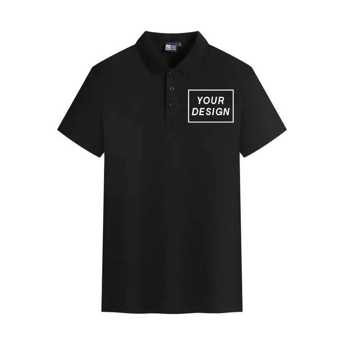 Polo uni en coton pour hommes, chemise brodée, design personnalisé, logo de marque de société, impre
