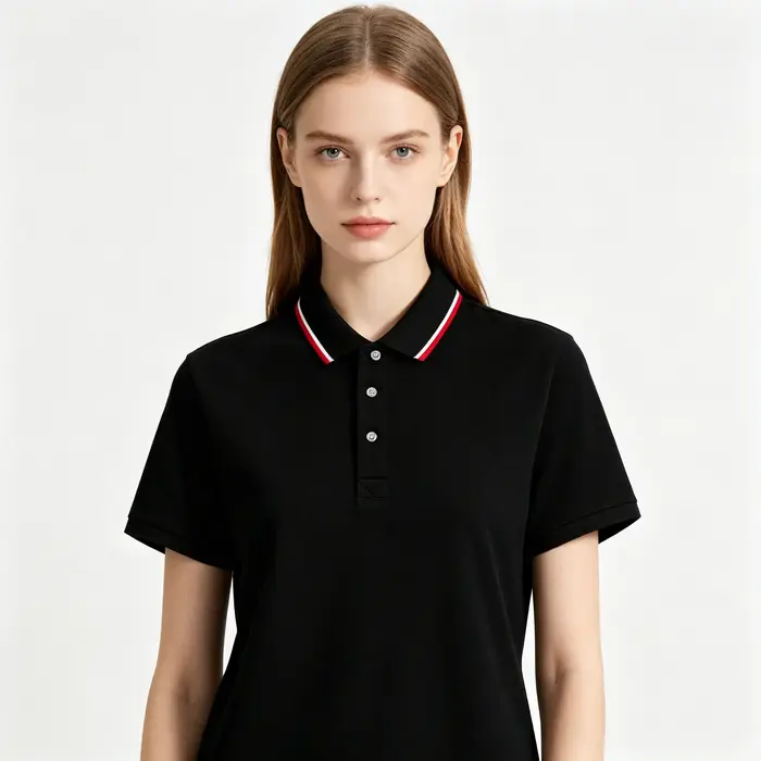 Polo pour femme 2026 super tendance, style universitaire, couleur unie, simple et épuré