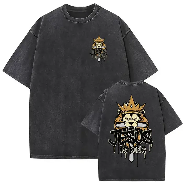 T-shirt vintage lavé pour homme « Enfant de Dieu Chrétien »