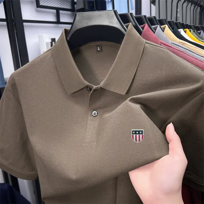 Polo homme de luxe en coton 100% pour l'été