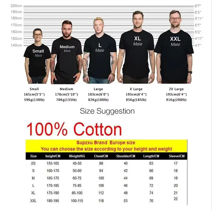 T-shirt Personnalisé 100% Coton pour Homme