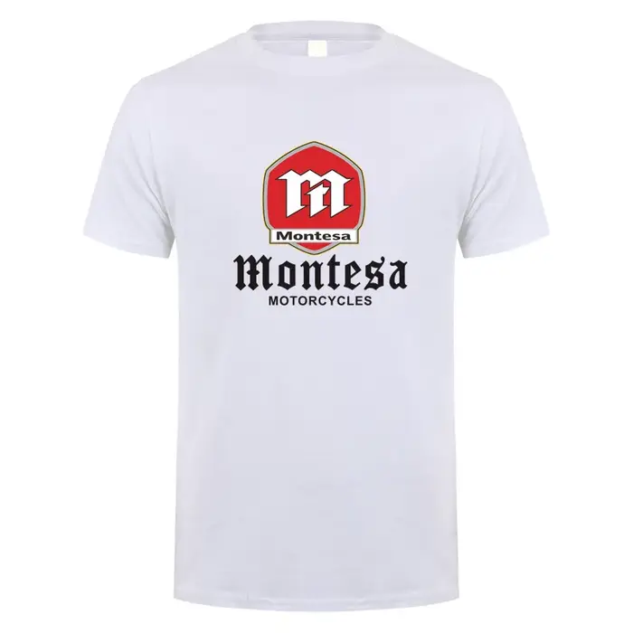 Montesa moto t-shirt été hommes drôle coton à manches courtes