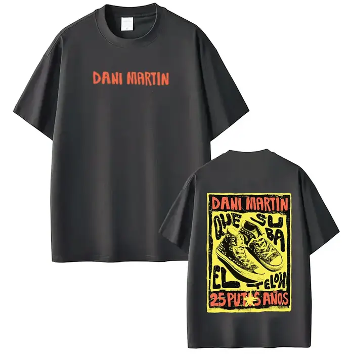 T-shirt graphique Singer Dani Martín 2026 Tour pour hommes et femmes
