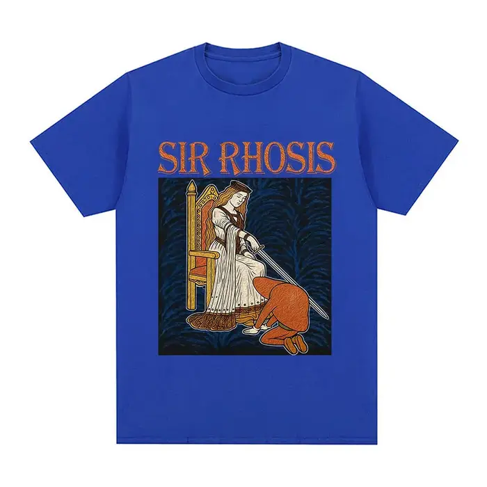 Sir Rhosis T-shirt médiéval drôle ivre chevalier Meme graphique