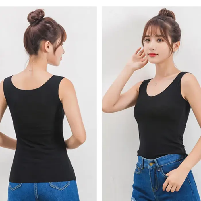 Haut en fibre de viscose sans couture pour femme