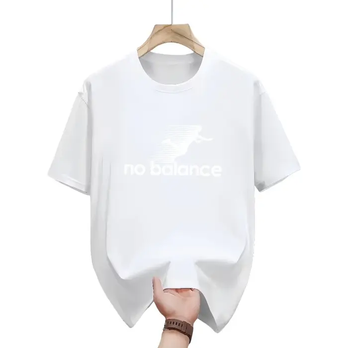 T-shirt surdimensionné humoristique « No Balance » pour homme – Tee-shirt décontracté à manches courtes pour le quotidien et un style urbain