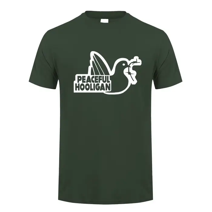 Paceful Hooligan t-shirt été hommes coton drôle T-Shirts