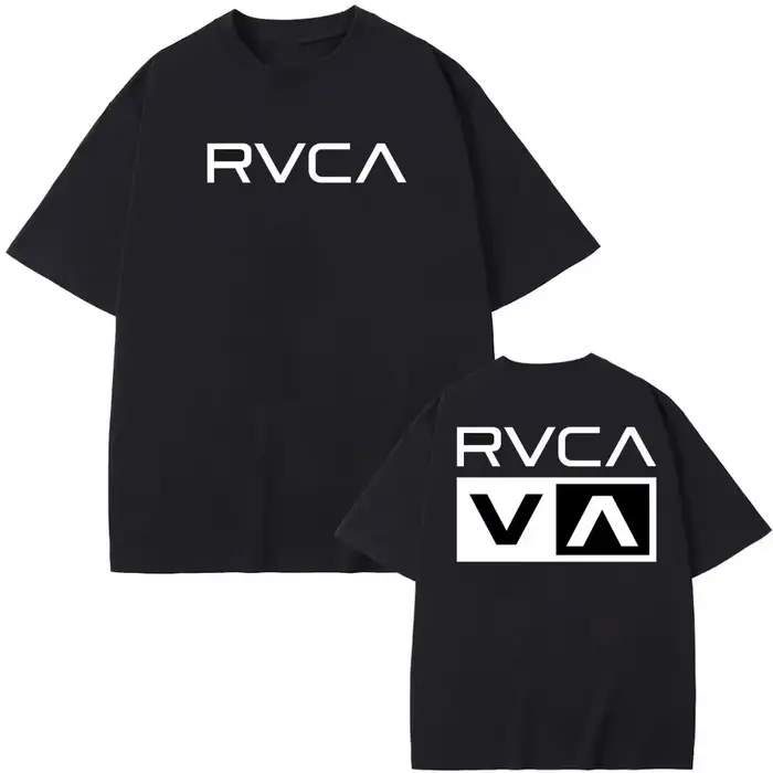 T-shirt RVCA noir en coton pour homme
