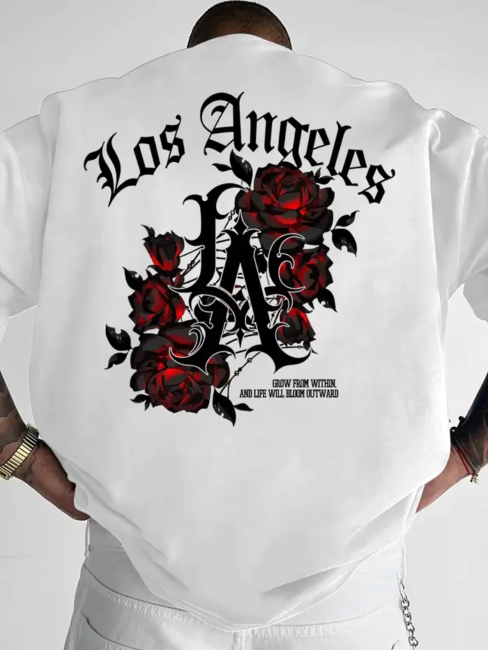 T-shirt gothique streetwear pour homme