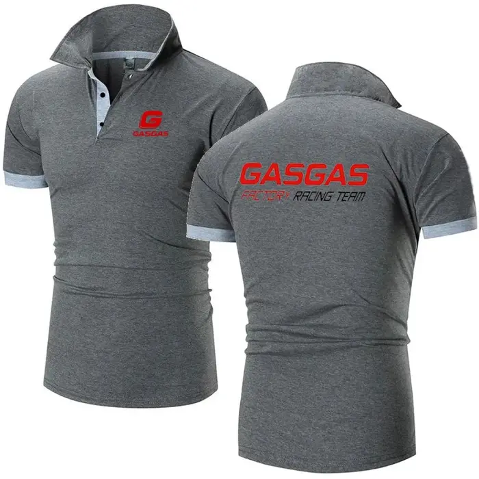 Moto GASGAS usine équipe de course hommes polos décontracté Golf hauts t-shirt respirant maille coton à manches courtes