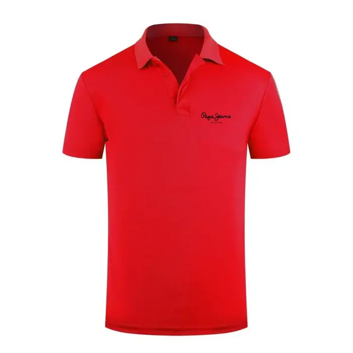 Polo à logo Pepe Jeans pour hommes, manches courtes, décontracté, respirant, pour tous les jours