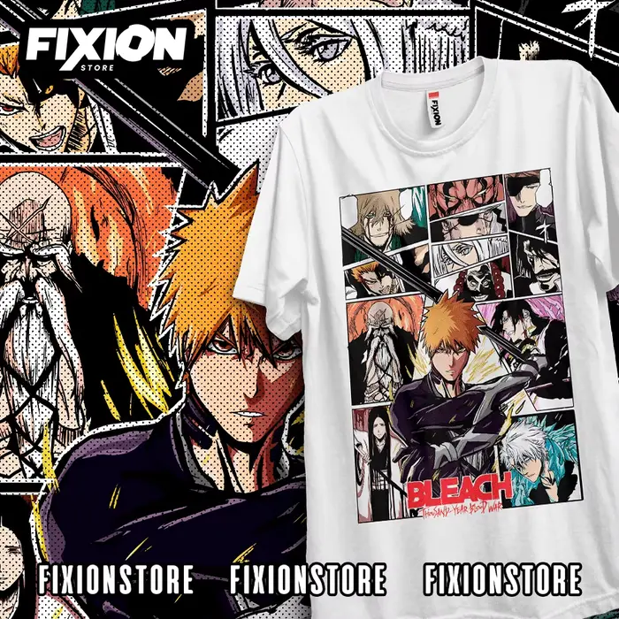 Bleach IS BACK 4 (Ver couleur complète/ Blanco) Anime t-shirt Manga cadeau pour les amateurs d'anime