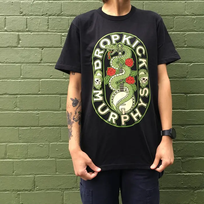 Dropkick Murphys T-Shirt Vintage 100% coton pour hommes, col ras du cou, manches courtes, vêtements
