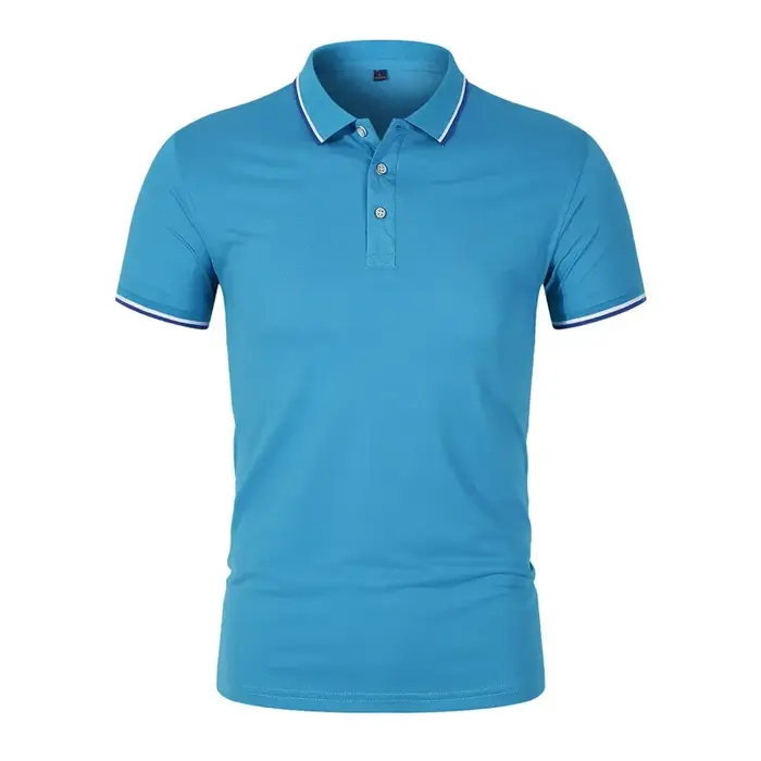 Polo brodé à manches courtes pour hommes et femmes