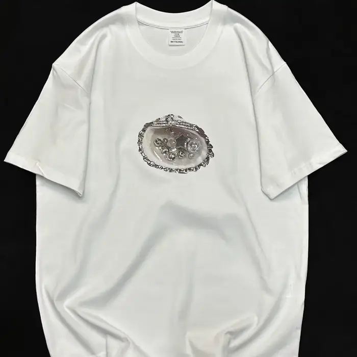 T-shirt pour femmes, tendance, rétro russe, imprimé coquille Marine, hauts d'été, nouveau coton pur 