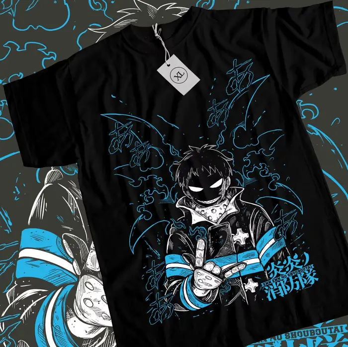 T-shirt Kendra Fire Force, chemise Skitaru Shonen Tamaki, pompiers Benimar