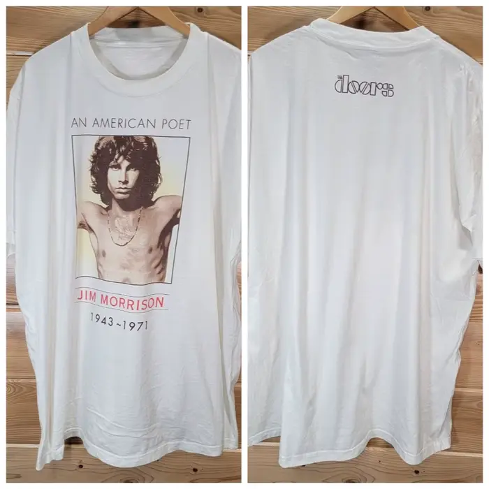 T-shirt Vintage The Doors imprimé en coton à manches courtes