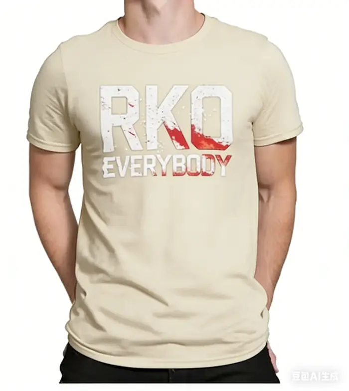 RKO T-shirt de lutte déchiré unisexe pour hommes et femmes